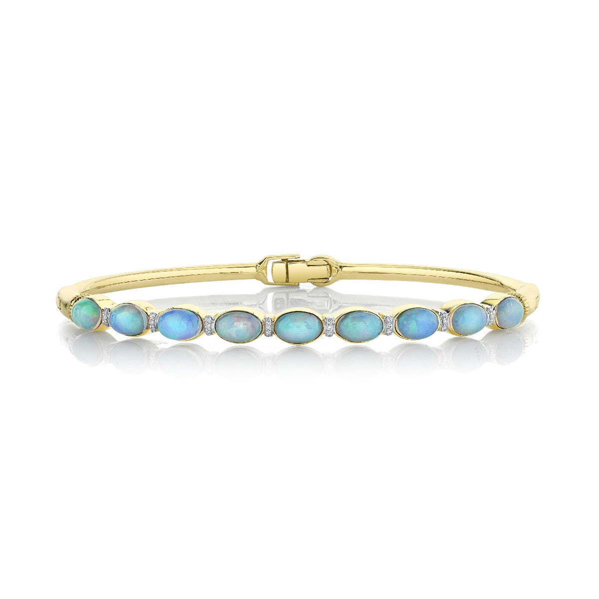 Opal Bracelet With DIamonds